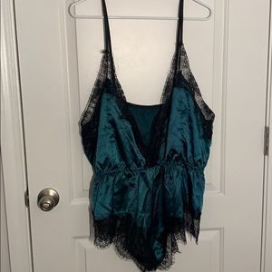 SHEIN Green Lace One Piece